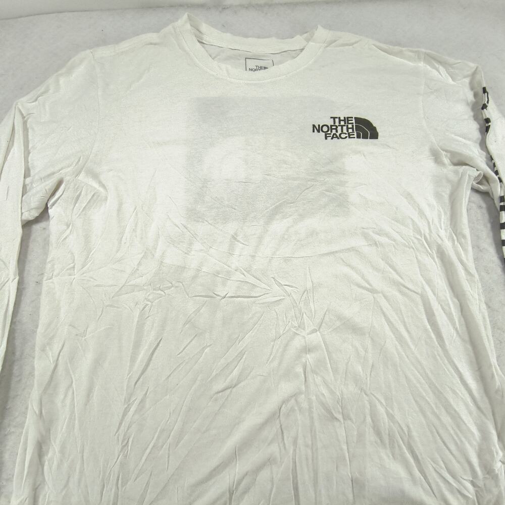 The North Face Casual Crew Neck Graphic T-Shirt Mens Size Medium M White